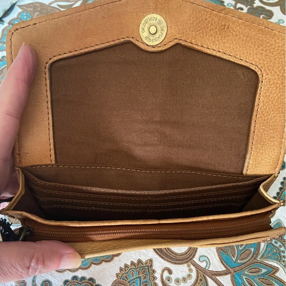 Frye Alessi Studded Continental Leather Wallet - Picture 6 of 9